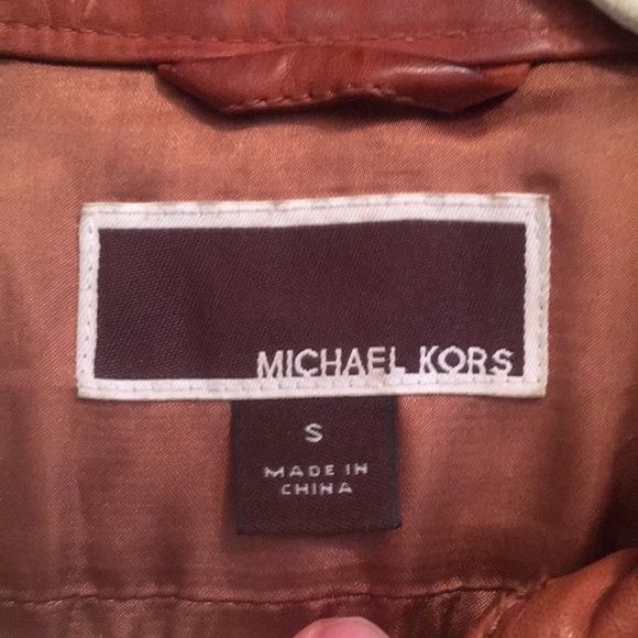 Light brown leather jacket - Picture 2 of 2